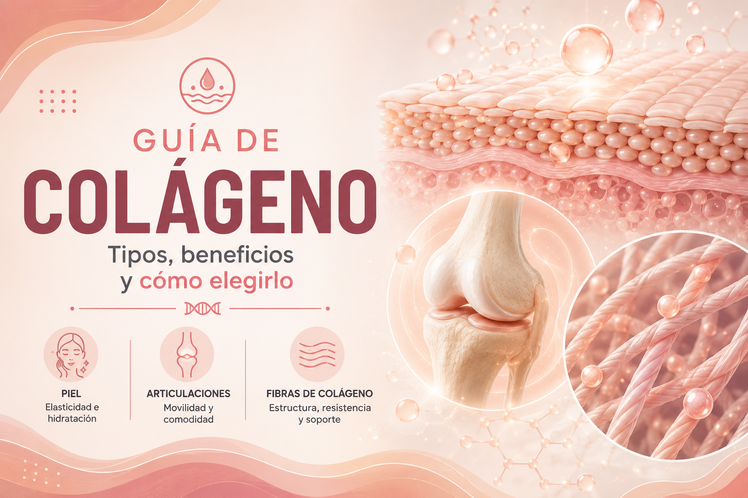 Colágeno: tipos Conoce los principales tipos de colágeno